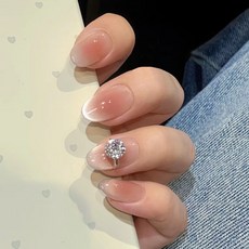 2026新款穿戴甲小香風貓眼高級感手工美甲甲片珍珠閃鑽辣妹指甲片, 1個, BY1889璀璨星珠:手工甲S碼#10片/袋