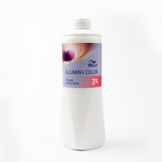 웰라 일루미나 염색약 탈색약 저손상 톤다운 산화제 크림 디벨로퍼 3%, 1개, 1L