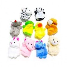 유치원 아이 손가락 동물 인형 10종 어린이집 교구, 1개