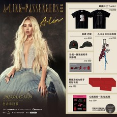 A-Lin 2025 演唱會 A-LINK WITH PASSENGERS 最終站 周邊, 1個, 貼紙組