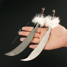 철쇄아 칼 굿즈 반요 검 코스프레 키링 이누야샤 22cm, 칼걸이와 함께, 1. 22cm블랙