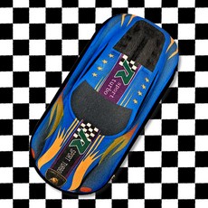 귀여운필통 대용량 스퀴시 파우치 자동차 펜파우치 필통 케이스, 1개, D블루카