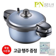 PN풍년 압력밥솥 블랙펄 컬러 4인용 압력솥 메탈블루+국내산 고급행주 증정, 블랙펄 컬러 4인용+행주, 2.5L, 1개
