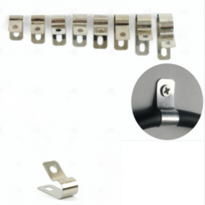 전선 고정 스텐 새들 케이블 통신선 전원선 고정 홀더 클램프, A, 1개