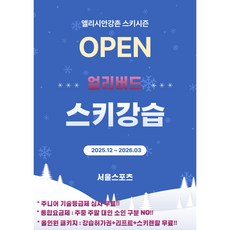 [엘리시안강촌스키장] 스키강습 강습허가권+리프트권+스키렌탈 올인원 패키지, 1개, 1대3