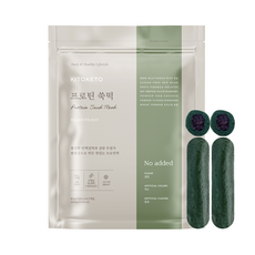 [키토케토] 프로틴 쑥떡 간편식 식사대용 고단백 영양간식 무설탕 단백질 혈당관리, 1세트, 560g