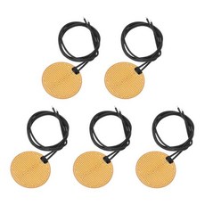 메카닉스티 5pcs 히터 필름 히팅 플레이트 6.2W 5V 폴리이미드 히트 패드 접착 PI 히터 소자 필름 60mm 다이아 히터 스트립정온용