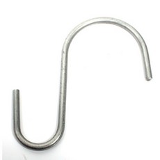 에스고리 S고리 초대형 왕대 강철고리 후크고리, 은색, 1개