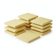 한샘 샘 폴리 수납바스켓 뚜껑, 옐로우, 6개