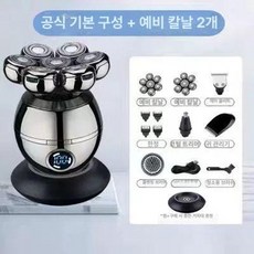 스님 머리 면도기 바리깡 충전식 수염 다듬기 방수 셀프, 6종세트, 1개, 1L