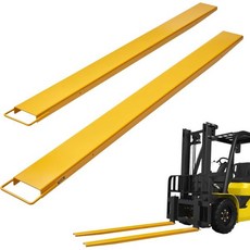 VEVOR 지게차 연장 96인치 팔레트 포크 연장 폭 6.5인치 지게차용 헤비 듀티 포크 연장 지게차용 1쌍 지게차 연장, 96 x 6.5 Inch