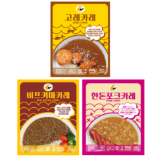 고레카레 2개+비프키마카레 2개+한돈포크카레 2개, 1개, 1.2kg