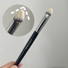 백송 정밀 삼각 팁 프로핏 컨실러 브러시 컨투어 잡티 커버 밀착 베이스 메이크업, 1개, 블랙