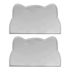 대형 실리콘 애완동물 식사 매트 방수 미끄럼 방지 고양이 강아지 트레이 쉽게 청소 가능한 바닥을 깨끗하게 유지, 2 Pcs, 1개