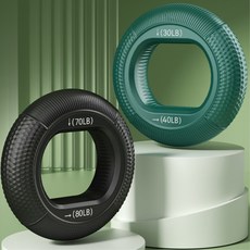 도넛모양 악력기 휴대용 전완근운동기구 손완력기, 멀티컬러60-70lb, 1개