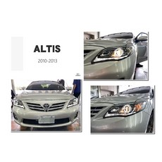 傑暘國際車身部品 ALTIS 10.5代 10-13年 光圈R8燈眉 類IS250, 1個, 晶鑽,大燈組