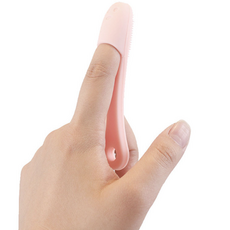 고양이 턱드름 빗 블랙헤드 피지 실리콘 손가락 브러쉬, 02턱드름브러쉬-블루, 1개