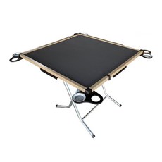 Buyjm 愛帕折腳收納麻將桌/三用桌W-FH-TA015 可折疊收納 附飲料杯架 穩固耐用, 桌子+橡木牌尺