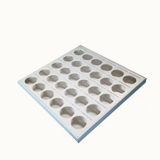 검진 소변컵 건강 정리 커피 트레이 경구 30웰 분배, 1개, G. 50칸 약 트레이