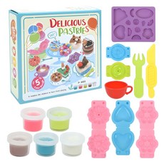 플레이 컬러 도우 클레이 세트, 도너츠디저트, 350g, 1세트