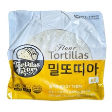 남향푸드 밀 또띠아 6인치 20gx12개(도우 피자 치즈), 240g, 12개
