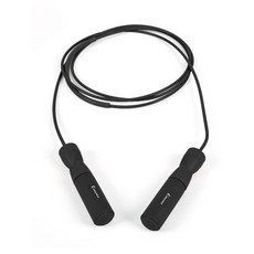 아이워너 선수용 스텐와이어 줄넘기, 1개, 블랙