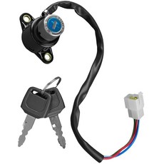 PNYZIK 점화 스위치 잠금 실린더 35100-MZ5-A01 혼다 마그나 750 디럭스 VF750CD VF750C 섀도우 ACE 1100 1994-2003에 적합 키 2개, PNYZIK 점화 스위치 잠금 실린더 35100-MZ5