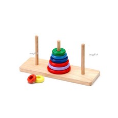 유아용 하노이탑 논리 퍼즐 완구 어린이 두뇌 발달 문제 해결