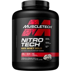 MUSCLETECH 乳清高蛋白粉, Cookies And Cream, 2.27kg, 1罐