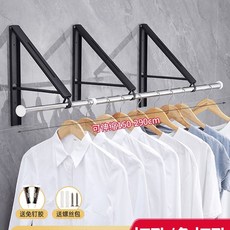 접이식 벽 행거 행거 신형 틈새 폴딩 걸이 소품 옷걸이 모자 매직, P. 안티롤링 3세대  업그레이드된 블랙  3