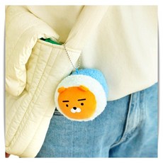카카오프렌즈 라이언 부클 담요 키링 원단 포근한 미니 담요 선물