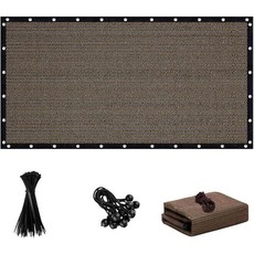 그로밋이 있는 FFKQBH 90% 선쉐이드 천 6 X 8 FT 퍼골라 쉐이드 커버 파티오 야외 정원 뒷마당용 메시 타프 선스크린 (Size-5 X 10 FT)