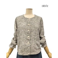 [백화점 홈쇼핑 정품] 에이비에프지 투톤 포인트 긴팔 트위드 자켓 재킷 APZ4ZJ08J