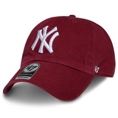 MLB 帽子 47 品牌清理紐約洋基隊, 酒紅色