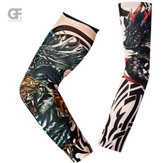 굿포머스 타투무늬 팔토시 친구선물, 용