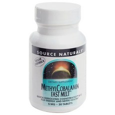 SOURCE NATURALS 甲鈷胺速溶錠 5mg, 30顆, 1個