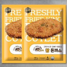 노랑갓튀겨나온 곱빼기돈까스, 180g, 5개