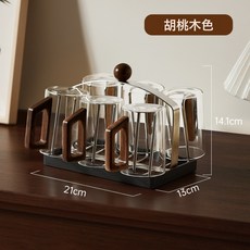 復古家用桌面瀝水杯架高檔杯子收納架酒杯紙杯架倒掛瀝乾架子, 1個, 桌面瀝水杯架(不含杯子):如圖