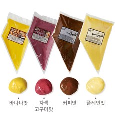 커피콩빵반죽 (1kg ) 커피 / 플레인 /바나나맛 / 자색고구마맛, 1kg, 1개