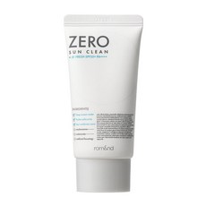 rom&nd ZERO SUN CLEAN 防曬霜 SPF50+ PA++++, 01 FRESH 透明無色, 1個