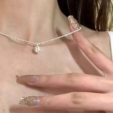 AKIPANDA 여성 럭셔리 크리스탈 체인 목걸이