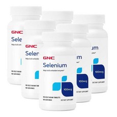 지엔씨 셀레늄 100mcg GNC Selenium, 100정, 6개