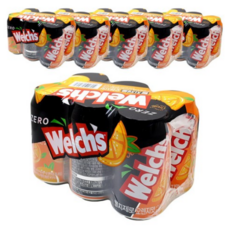 웰치스 제로 오렌지 캔, 355ml, 144개