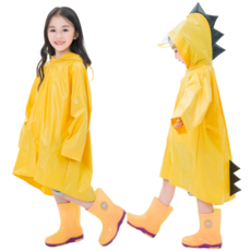 맘커플룩 아들 딸 아기 엄마 모녀 귀여운 공룡 레인코트