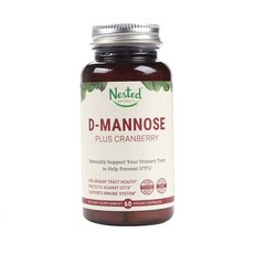 nested naturals D-甘露糖Plus蔓越莓素食膠囊, 1個, 60入