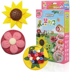 쪼물락 비누 클레이 꽃 비누 만들기 세트, 1개