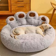 겨울 강아지 쿠션 대형 방석 애견방석 숨숨집 고양이, E. 직경 90cm