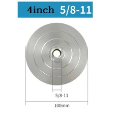 1개 3/4인치 백업 패드 연마 알루미늄 베이스 백킹 홀더 M10 M16 5/8-11 전동 공구 부품, 4inch 5-8