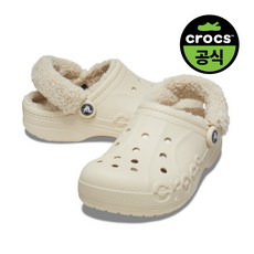 크록스 성인 BAYA LINED FUZZ STRAP CLOG WWT (25FUCL206633)