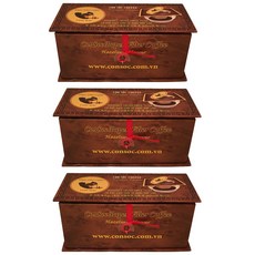 베트남 위즐커피 콘삭 루왁 다람쥐똥커피 아라비카 헤이즐넛 브라운패키지 드립백커피, 3박스, 10개입, 160g